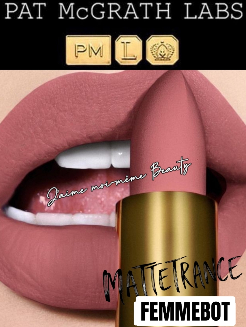 Pat Mcgrath Femmebot Mattetrance Lipstick- Blue Mid-Tone Neutral Pink